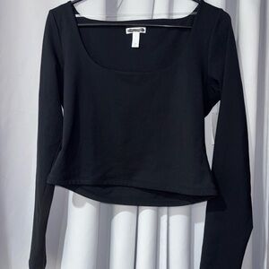 Leith Black Long Sleeve‎ Women's Top NWT size large